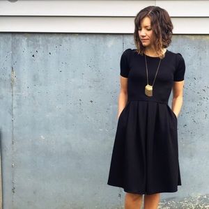 NWOT LuLaRoe Noir Black Amelia Dress